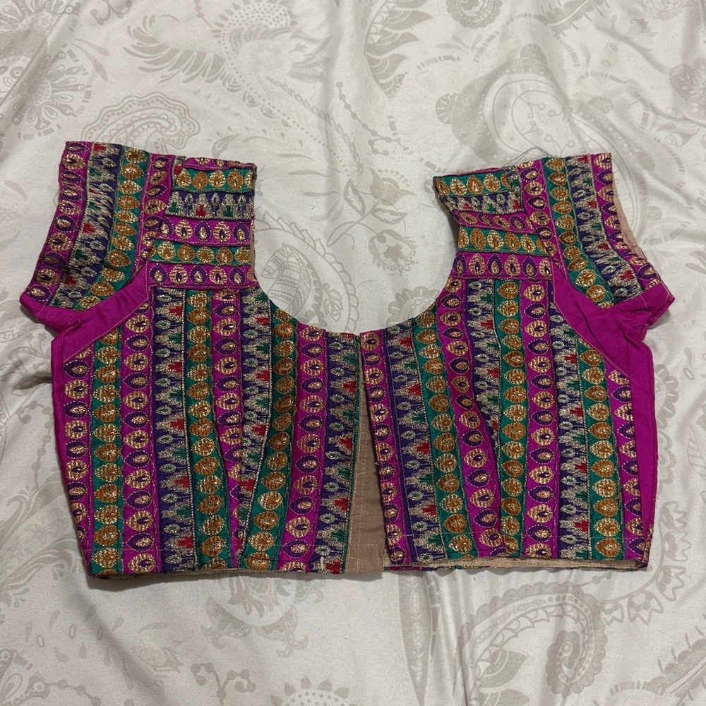 Colorful Embroidered Blouse